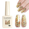 Picture of CANNI Glitter Gel Nail Polish 1pcs 9ml Nail Gel Red Green color Glitter Nail Polish Soak Off Uv LED Nail Lamp Prism Flash Series Nail Art Manicure Salon DIY Home
