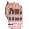 Picture of Glamnetic Press On Nails - Chocolate Brown | Opaque Muted Soft Brown Short Oval False Nails, Reusable Stick On Fake Nails with Glue | Salon Quality | 15 Sizes - 30 Nail Kit