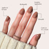 Picture of Glamnetic Press On Nails - Chocolate Brown | Opaque Muted Soft Brown Short Oval False Nails, Reusable Stick On Fake Nails with Glue | Salon Quality | 15 Sizes - 30 Nail Kit