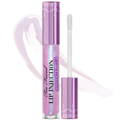 Picture of Too Faced Lip Injection Maximum Plump Extra Strength Lip Plumper Gloss | Hydrating + Plumping, 0.14 Fl Oz, Blueberry Buzz