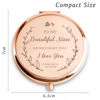 Picture of COYOAL Niece Gifts from Aunt Uncle, I Love You Personalized Compact Mirror for Women Teen Girls, Sentimental Niece Present for Valentines Day, Birthday