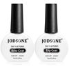 Picture of JODSONE 2 Bottles 10ml Of Top Coat Base Coat Gel Polish Set Bright Surface At Home DIY Nail Salon Girl Gift, transparent
