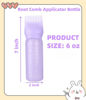Picture of FXSPLCZ Root Comb Applicator Bottle Oil Applicator for Hair Dye Hair Oiling Bottle with Graduated Scale, 6 Ounce (Purple)