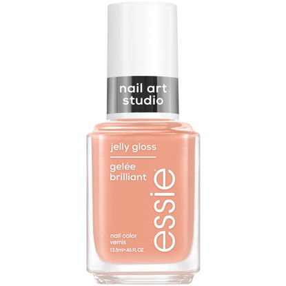 Picture of essie Nail Art Studio Jelly Gloss Nail Polish, Vegan, Sheer Neutral Nail Polish, Cheeky Jelly, 0.46 Fl Oz