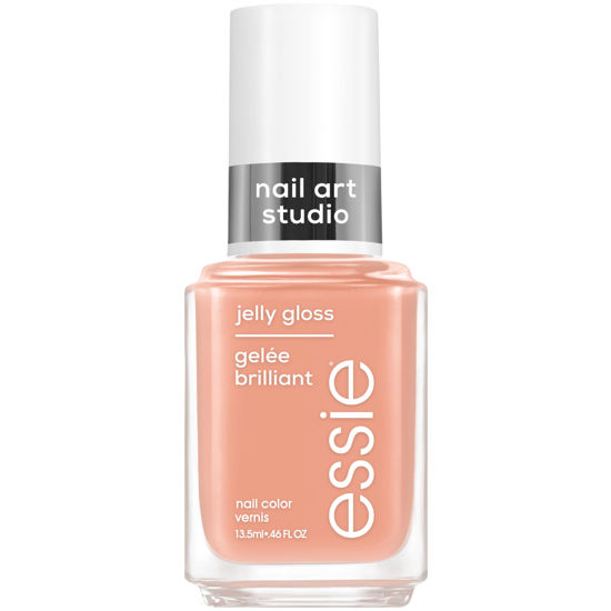 Picture of essie Nail Art Studio Jelly Gloss Nail Polish, Vegan, Sheer Neutral Nail Polish, Cheeky Jelly, 0.46 Fl Oz