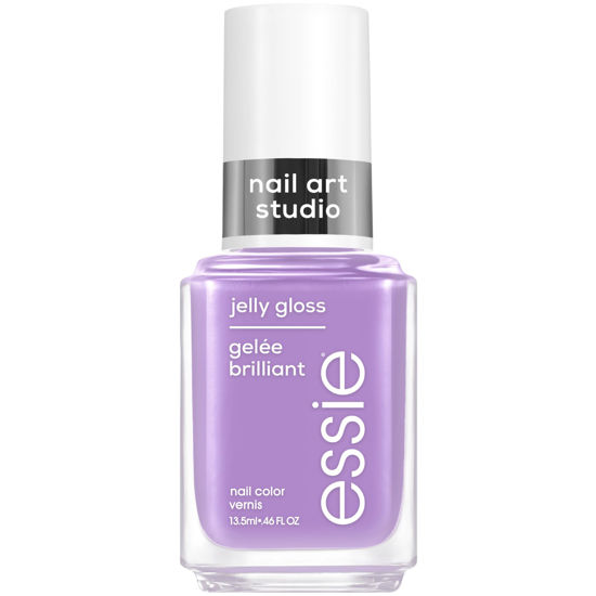 Picture of essie Nail Art Studio Jelly Gloss Nail Polish, Vegan, Sheer Purple Nail Polish, Orchid Jelly, 0.46 Fl Oz