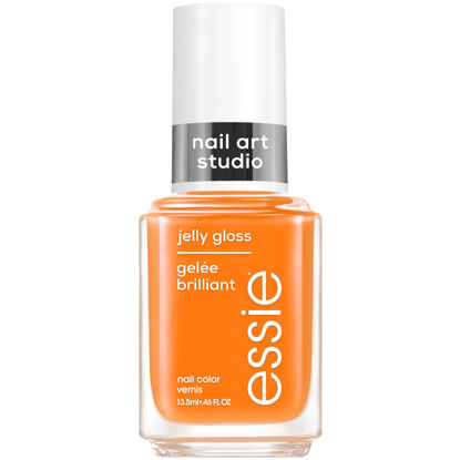 Picture of essie Nail Art Studio Jelly Gloss Nail Polish, Vegan, Sheer Orange Nail Polish, Apricot Jelly, 0.46 Fl Oz