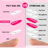 Picture of Makartt Poly Nail Gel-50ML Gel Builder-Dazzling Pink Color for Nail Extension Strengthener 3D Diy,Resistent Hard Gel Manicure Nail Art Home-Pink Flare