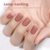 Picture of RARJSM Nude Gel Nail Polish Chestnut Pink Neutral Skin Tone Sheer Jelly Gel Polish 1PC 15ml Single Bottle Cream Transparent Pink Nail Gel Polish Soak off UV LED Cured for Home Salon DIY Manicure