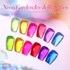 Picture of Born Pretty Jelly Gel Nail Polish Spring Summer Ice Jelly Neon Gel Polish Crystal Transparent Gel Polish Green Yellow Hot Pink Red Blue Purple Nail Art Varnish Manicure 6PCS Neon Garden