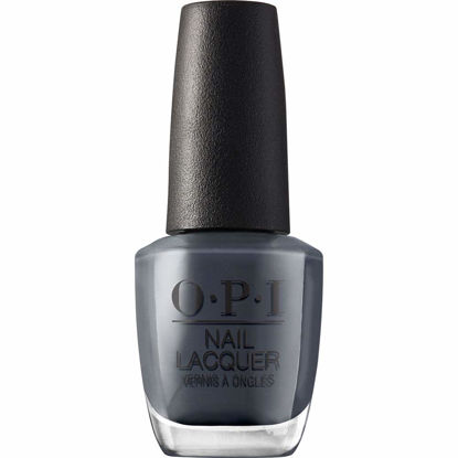 Picture of OPI Nail Lacquer Rub-a-Pub-Pub | Opaque Dark Gray Crème Chip Resistant Nail Polish | Scotland Collection