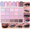 Picture of CAKAILA 20Colors Light Purple Pink Nude Basics Matte Eyeshadow Palette,Eye Shadow Travel Makeup Palette all in one Long Lasting Waterproof Ultra-Blendable,Great for Travel Gift Kit