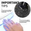 Picture of CANNI Glitter Gel Nail Polish 1pcs 9ml Nail Gel Black color Glitter Nail Polish Soak Off Uv LED Nail Lamp Diamond Glitter Series Nail Art Manicure Salon DIY Home