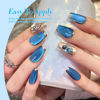 Picture of Born Pretty Jelly Gel Nail Polish, Glitter Gel Polish, Blue Cat Magnetic Eye Gel Nail Polish, Sheer Crystal Auroras Pearl Mermaid Gel Nail Polish Nail, Summer Spring Manicure 6PCS 7ml