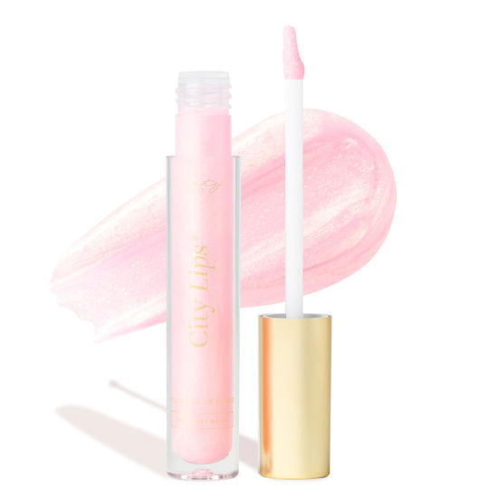 Picture of City Beauty City Lips Plumping Lip Gloss Los Angelips - High-Shine Gloss for Fuller, Younger-Looking Lips | Hydrating & Smoothing Lip Treatment Hyaluronic Acid