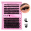 Picture of Fluffy Volume Lash Clusters DIY Lash Extensions 10-20MM Cluster Eyelashes 144pcs Wispy Individual Lashes Eyelash Extensions DIY at Home by ALICE