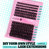 Picture of Fluffy Volume Lash Clusters DIY Lash Extensions 10-20MM Cluster Eyelashes 144pcs Wispy Individual Lashes Eyelash Extensions DIY at Home by ALICE