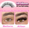Picture of ALICE Fluffy Lash Clusters 336pcs 80D Lash Extensions Cluster Eyelash Extensions Thick Volume Faux Mink Individual Lashes Mix 10-18mm Long Eyelash Clusters