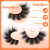 Picture of JIMIRE Mink Lashes Fluffy Cat Eye False Eyelashes D Curl Russian Strip Lashes Natural Look Soft Fake Lashes Volume Eyelash Extensions 7 Pairs Pack