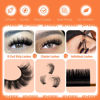 Picture of JIMIRE Mink Lashes Fluffy Cat Eye False Eyelashes D Curl Russian Strip Lashes Natural Look Soft Fake Lashes Volume Eyelash Extensions 7 Pairs Pack