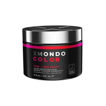 Picture of XMONDO Color Pink + Red Shade Shift Color Depositing Mask & Semi-Permanent Hair Dye | Infused with Bond Boosters & Hyaluronic Acid to Nourish, Revitalize & Repair, Vegan Formula, 8 Fl Oz 1-Pack