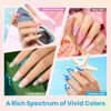 Picture of Beetles Gel Nail Polish Set, 119 PCS 100 Colors Gel Polish Kit Base Glossy Matte Glitter Top Coat Gel Polish Pastel Glitter Pearl Cat Eye White Red Pink Nude Green Blue Gel Valentines Gift for Women
