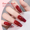 Picture of Born Pretty Burgundy Red Gel Nail Polish Set Ruby Red Glitter Cat Magnetic Eye Gel Nail Polish Christmas Blood Red Cherry Wine Red Gel Polish Collection Soak Off Gel Nail Kit Minicure DIY Gifts 6PCS