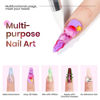 Picture of MIZHSE 2PCS Solid Builder Gel for Nails: 30g/1oz Clear & Pink Glitter Hard Gel for Nails 3D Nail Gel with Nail Forms 3D Silicone Mold Soak off U V Nail Builder Gel for Nail Art Manicure Home DIY