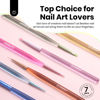 Picture of Beetles Nail Art Brushes Set for Gel Polish 7 Pcs - Nail Art Design Pen Painting Brush, Line and Flower DIY Manicure with Palette & Dotting Tool Nail Design Kit for Valentines' Day Gifts for Women