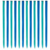 Picture of FESHFEN Colored Hair Extension, 12 PCS Teal Blue and Royal Blue Clip in Hair Extension Highlight Colorful Straight Synthetic Hairpieces for Women Girls, 22 inch
