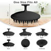 Picture of Meartchy Silicone Scalp Massager Shampoo Brush, Scalp Brush for Hair Growth & Dandruff Removal, Hair Scrubber Scalp Stimulator Exfoliator Brush with Soft Bristles for Wet Dry Scalp Care (Black)
