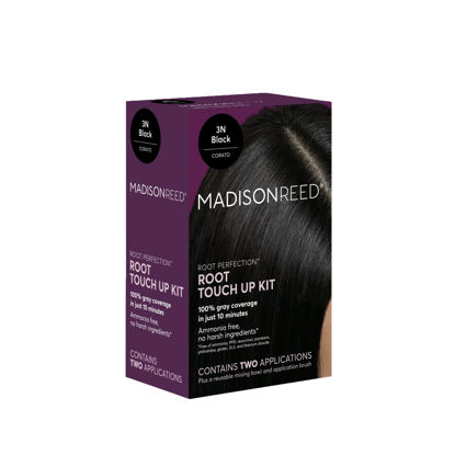 Picture of Madison Reed Root Perfection Permanent Root Touch Up, Black 3N Corato, 10 Minutes for 100% Gray Root Coverage, Ammonia-Free Hair Dye, Two Applications