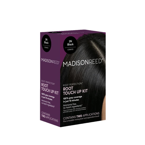 Picture of Madison Reed Root Perfection Permanent Root Touch Up, Black 3N Corato, 10 Minutes for 100% Gray Root Coverage, Ammonia-Free Hair Dye, Two Applications