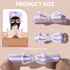 Picture of Teenitor Hairband, 5pcs Makeup Headband with Removable Bow, Spa Headband for Washing Face, Makeup, Shower, Microfiber Headband for Girls Women Gift