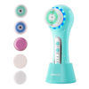 Picture of UMICKOO Face Scrubber Exfoliator,Facial Cleansing Brush Rechargeable IPX7 Waterproof with 5 Brush Heads,Electric Face Spin Brush for Exfoliating, Massaging and Deep Cleansing (Blue+White)
