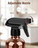 Picture of Bontip Glass Spray Bottle, Amber Glass Spray Bottle Set & Accessories for Non-toxic Window Cleaners Aromatherapy Facial Hydration Watering Flowers Hair Care (2 Pack/8 oz) (Amber)
