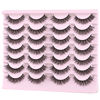 Picture of FARRED Natural Lashes Short Eyelashes Wispy False Mink Lash Pack 14 Pair Natural Look Fluffy Cat Eye Strip Eyelash Small Fake Lashes Full Pestañas Sets for MUA and Beginners Daily Makeup (F1 | 8-14mm)