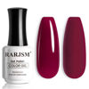 Picture of RARJSM Dark Megenta Purple Nude Gel Nail Polish Neutral Skin Tone Sheer Purple Jelly Gel Polish 15ml Single Bottle Transparent Nail Gel Polish Soak off UV LED Cured for Home Salon DIY Manicure