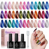 Picture of Beetles 20 Colors Cat Eye Gel Nail Polish Set with Base Gel and Matte Glossy Top Coat, Nude Pink Green Blue Gel Polish Lush Velvet with Magnet Soak Off LED Nail DIY Art Valentines Day Gifts for Her