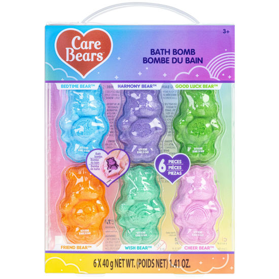 Picture of Care Bears 6 Pack Bubblegum Scented Bath Bombs - Ages 3+ Character Molded Bath Bombs - Fun & Bright Colors - Great Birthday Gifts, Stocking Stuffers, Slumber Parties, Spa Days & More by Townley Girl