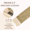 Picture of GOO GOO Tape in Hair Extensions Human Hair, 7 Bronde,22inch 30g 10pcs, Thick Ends Straight Seamless Tape in, Invisible Tape in Hair Extensions Human Hair