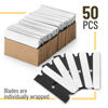 Picture of Bates- Single Edge Razor Blades, 50 Pack, Black, Razor Blades Single Edge, Straight Edge Razor Blade, Scraper Blades, Single Edge Blades, Single Edge Razor Blade, Straight Edge Razor Blades