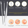 Picture of Pimple Popper Tool Kit - Boxoyx 10 Pcs Blackhead Remover Comedone Extractor Kit with Metal Case for Quick and Easy Removal of Pimples, Blackheads, Zit Removing, Forehead,Facial and Nose(All Silver)