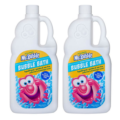 Picture of Mr. Bubble Extra Gentle Bubble Bath - Hypoallergenic, Tear Free Bubble Bath Solution Perfect for Sensitive Skin (Pack of 2 Bottles, 36 fl oz Each)