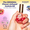 Picture of Blossom Scented Cuticle Oil, Infused with Real Flowers, Hydrating, Moisturizing, Strengthening, Made in USA, 0.92 fl. oz, Juicy Peach