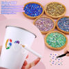 Picture of 24000Pcs Resin Rhinestones with Tweezers for Crafting, Mixed-Color 3mm Bedazzling Crystal with 3Pcs 10ml B7000 Jewelry Glue for DIY Crafts Clothing Tumblers Shoes Fabric Nail Art