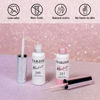 Picture of RARJSM Pearl Nail Art Gel Liner 2 Pcs Set Pearlescent Milky Silver White and Pink Shell Glitter Swirl Effect Gel Nail Polish 8ml Build in Thin Brush Painted Drawing Striper Gel Polish Curing Requires