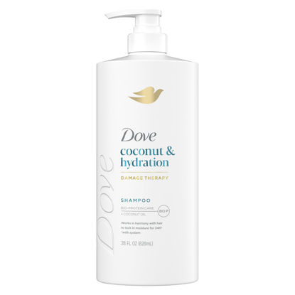 Picture of Dove Shampoo Coconut & Hydration for Dry Hair with Bio-Protein Care Technology and Coconut Oil 28 Fl Oz