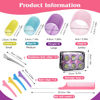 Picture of 4 Sizes Self-Grip Hair Rollers Set - 50 Pcs with Clips in 4 Colors, Jumbo Rollers for Long, Short Hair and Bangs (25mm, 36mm, 48mm, 60mm)