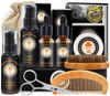 Picture of Upgraded Beard Grooming Kit w/Beard Conditioner,Beard Oil,Beard Balm,Beard Brush,Beard Wash,Beard Comb,Beard Scissor,Bag,E-Book,Birthday Gifts Valentines Day Gifts for Men Him Dad Husband Boyfriend